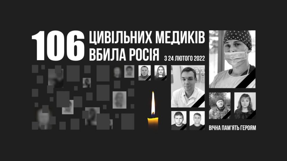 106 медичних працівників вбили росіяни за рік війни